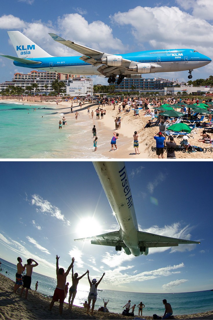 Maho beach (bai bien san bay), Saint Martin